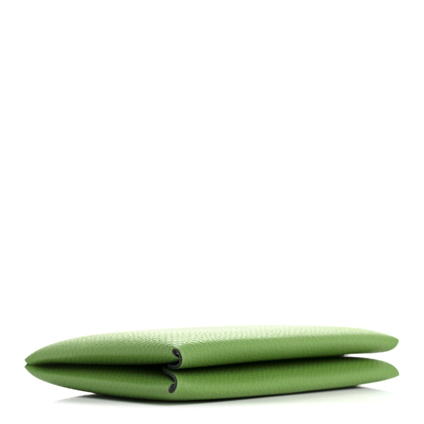 Hermes Epsom Verso Calvi Card Case Vert Yucca Celeste