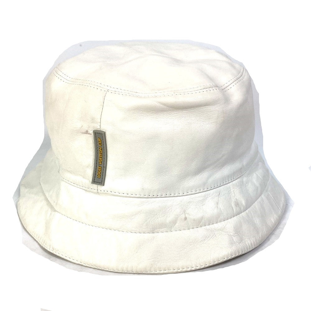 LOUIS VUITTON hat leather white Louis Vuitton cup LVCUP Women