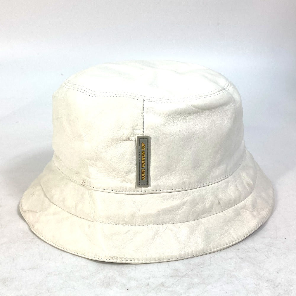 LOUIS VUITTON hat leather white Louis Vuitton cup LVCUP Women