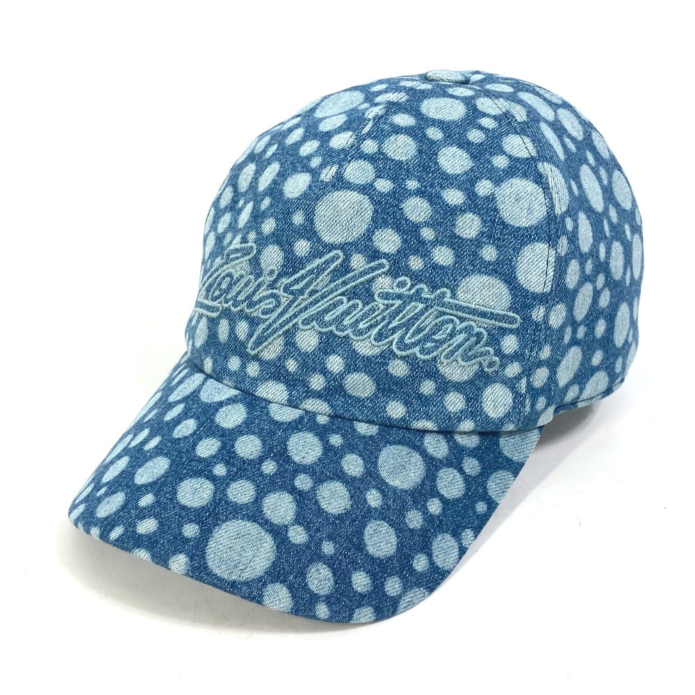 LOUIS VUITTON cap cotton blue Kusama Yayoi Collaboration LV x YK Cap Infinity Dot M