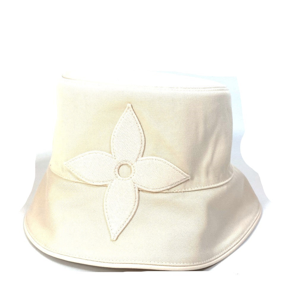 LOUIS VUITTON hat M7090 cotton beige Hat Hat Bucket Hat Bob Hat Monogram reversible Bucket hatï¿½ELV first Women