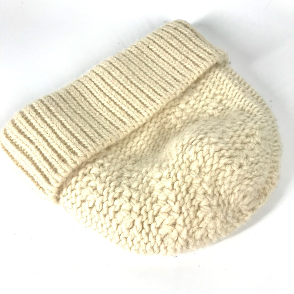 LOUIS VUITTON Knit hat Wool, Alpaca white Women