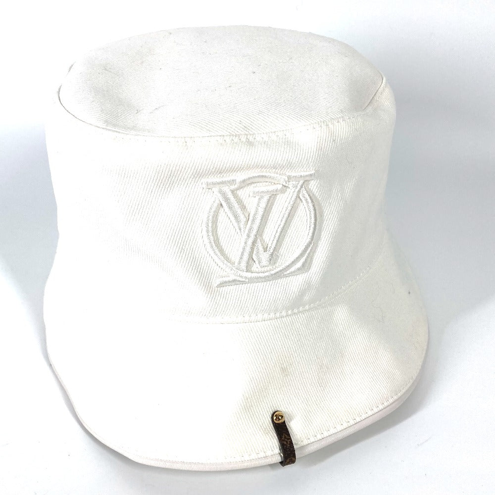 LOUIS VUITTON hat M7055M cotton white Chapeaux LV City Women