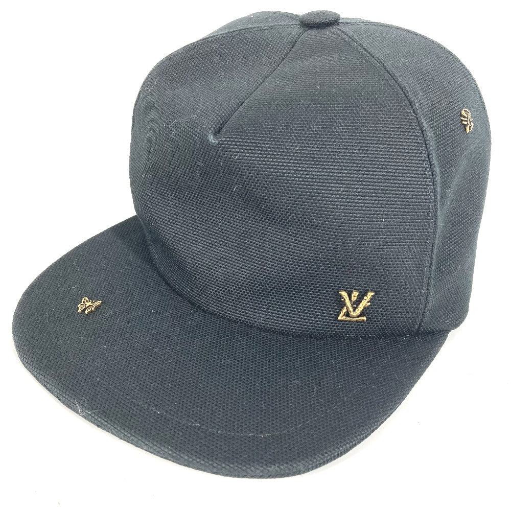 LOUIS VUITTON cap cotton black Casquette LV Twig
