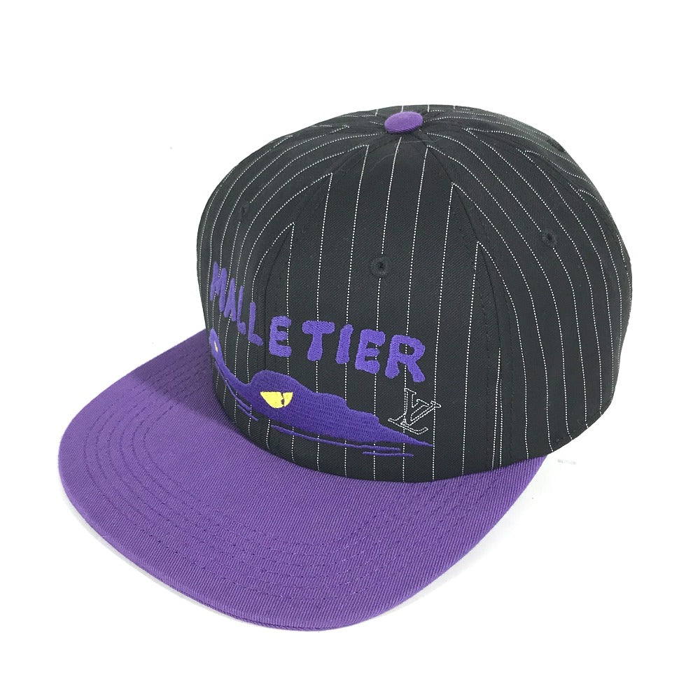 LOUIS VUITTON cap Cotton, Wool purple Crocodile Newsboy Cap