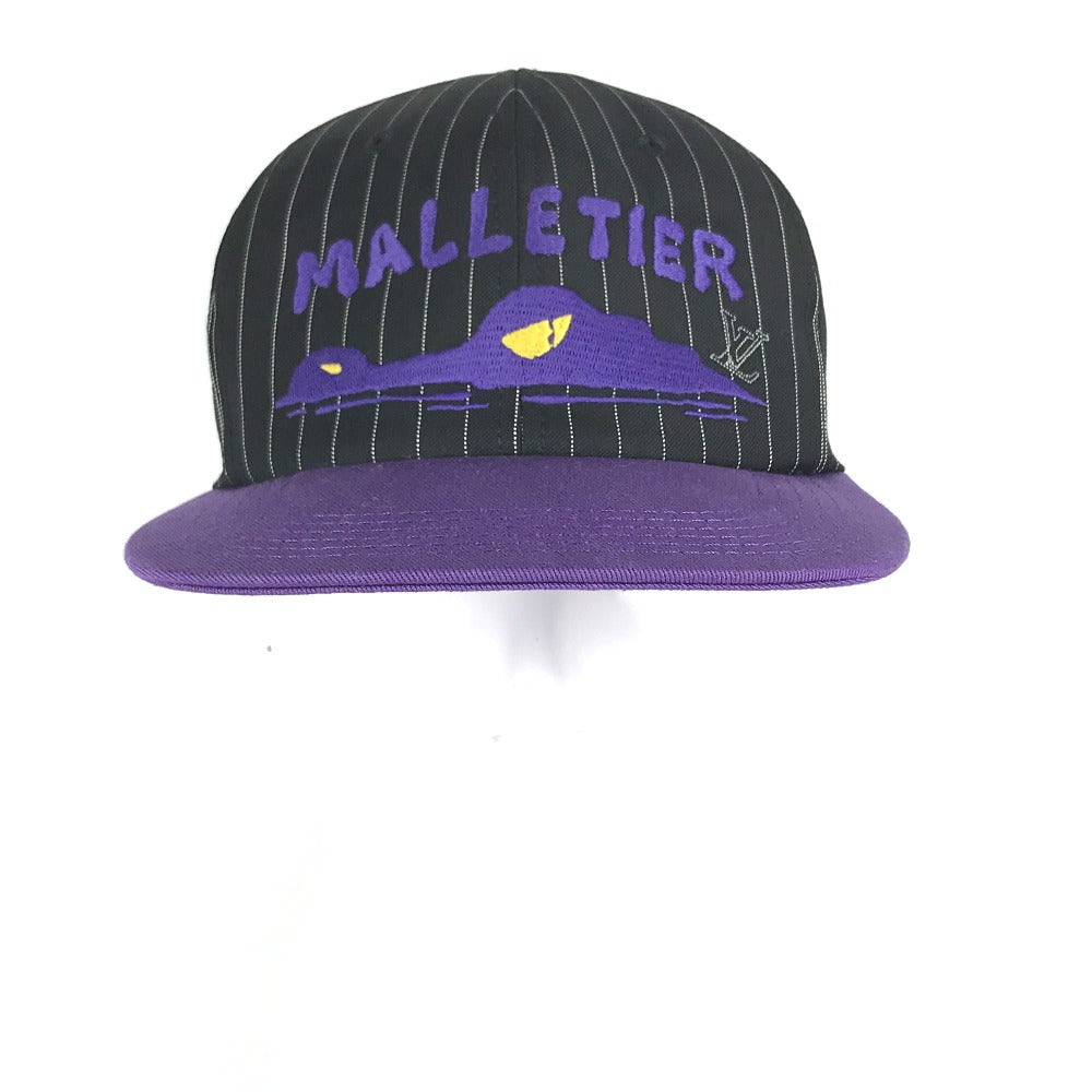 LOUIS VUITTON cap Cotton, Wool purple Crocodile Newsboy Cap