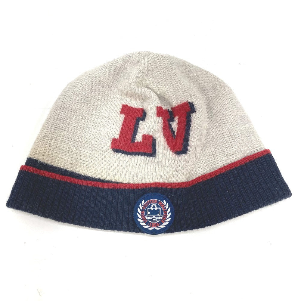 LOUIS VUITTON Knit hat M70531 wool Navy 1854 LV logo mens