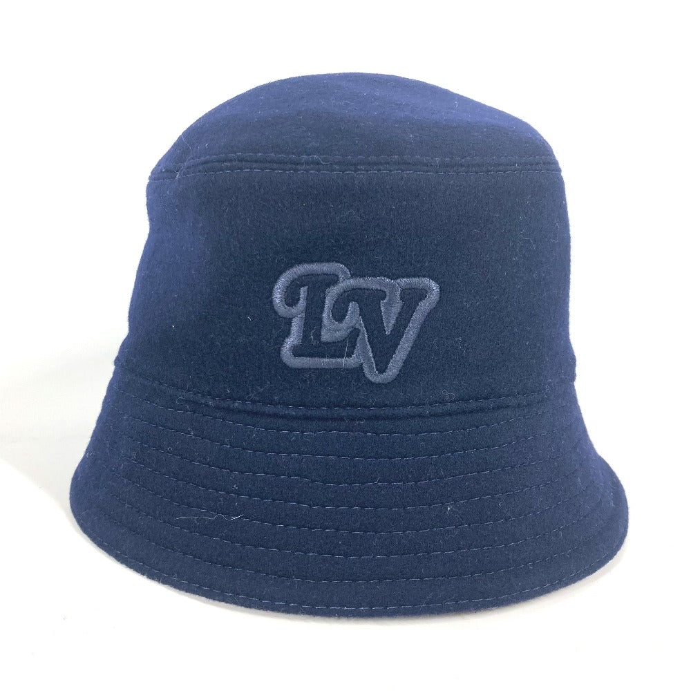 LOUIS VUITTON hat M7011M wool Navy chapeau monogram record mens M