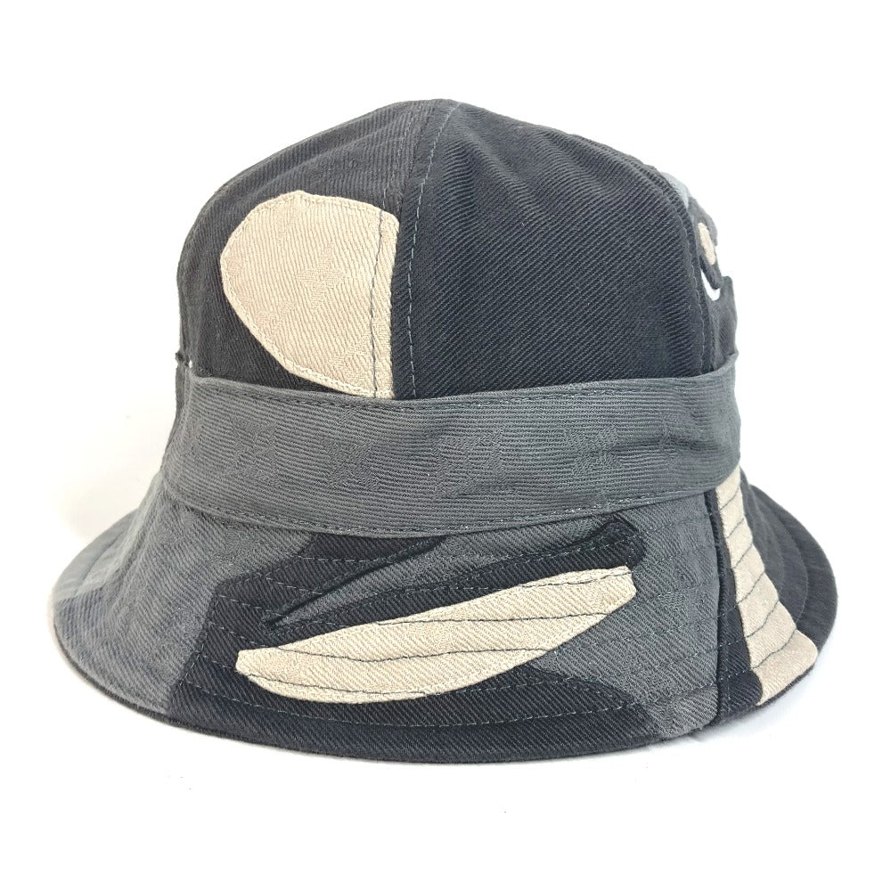 LOUIS VUITTON hat M7186L cotton gray LV Bucket Hat Portrait mens
