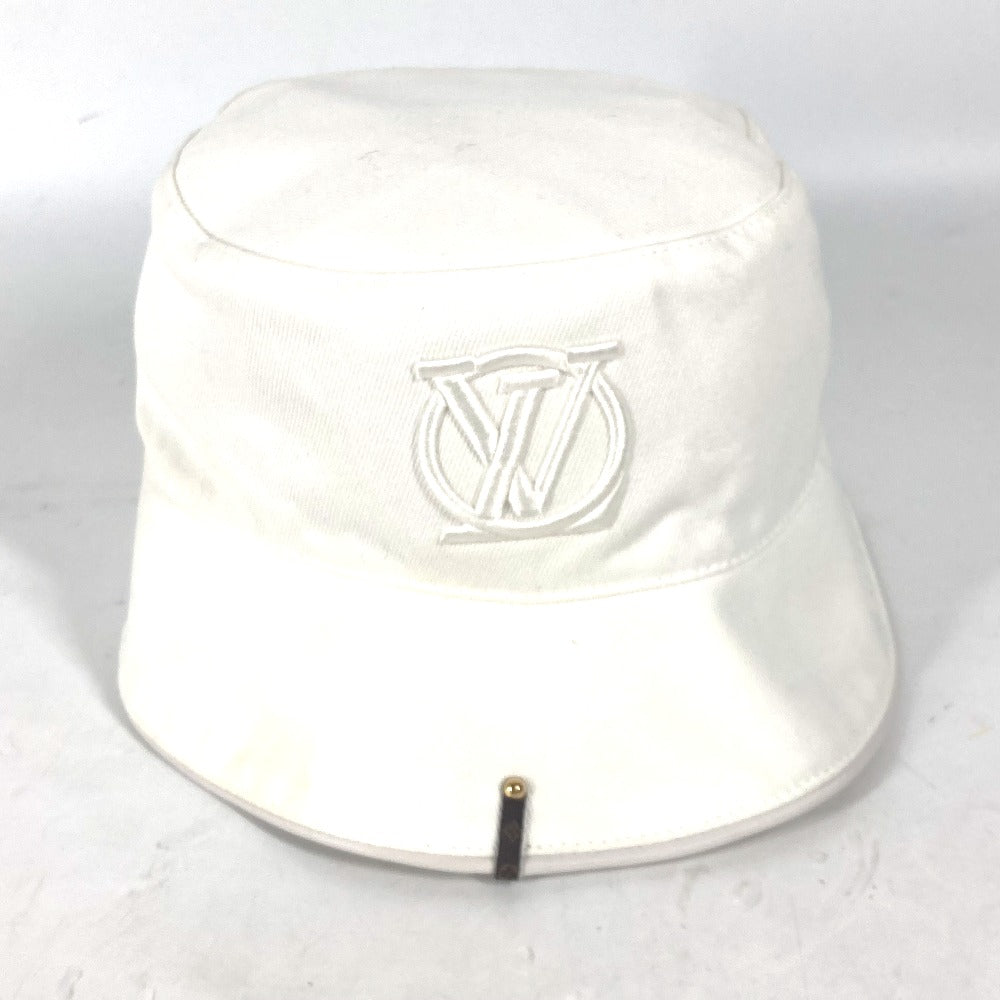LOUIS VUITTON hat M7055M cotton white Chapeaux LV City Women