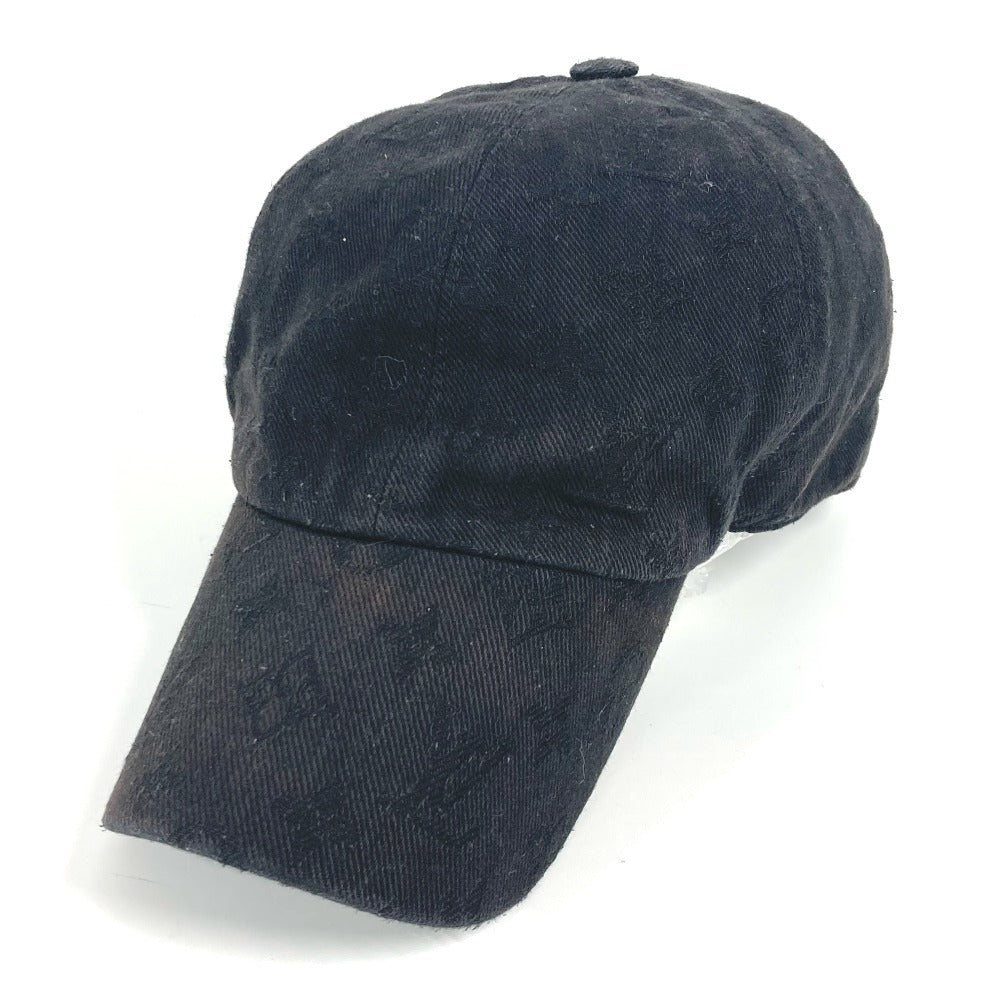 LOUIS VUITTON cap M76745 cotton black cap monogram essential