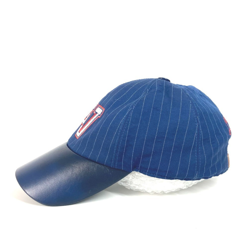 LOUIS VUITTON cap M7007M cotton Navy LV Varsity Newsboy Cap