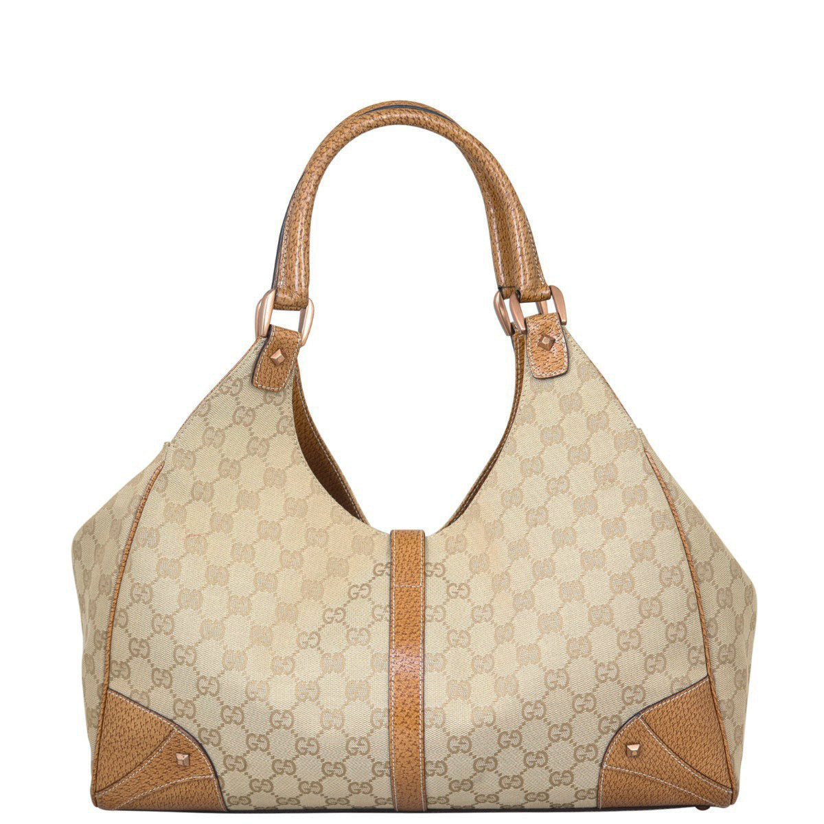 Gucci GG Canvas Jackie Nailhead Tote