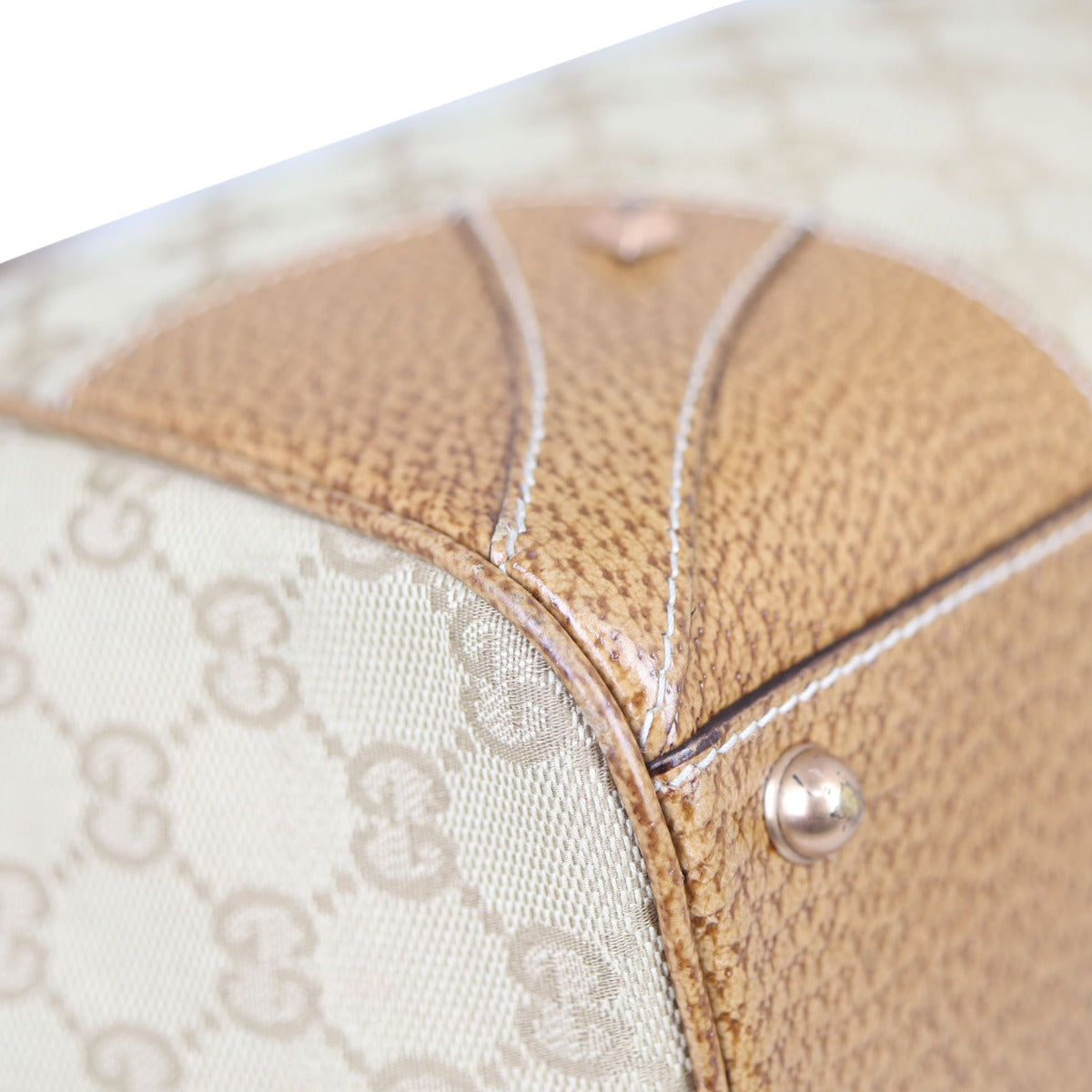 Gucci GG Canvas Jackie Nailhead Tote