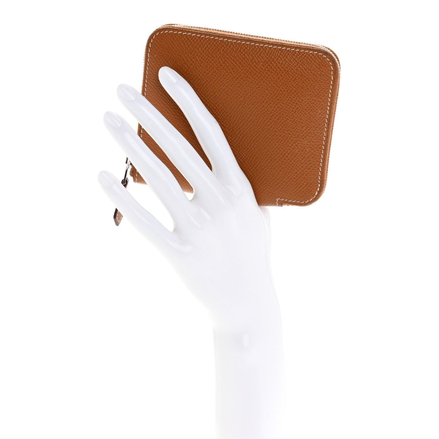 Hermes Epsom Silk'in Compact Wallet Gold