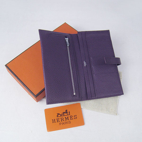 Luxury Hermes Wallet H015 Ladies Wallet Purple