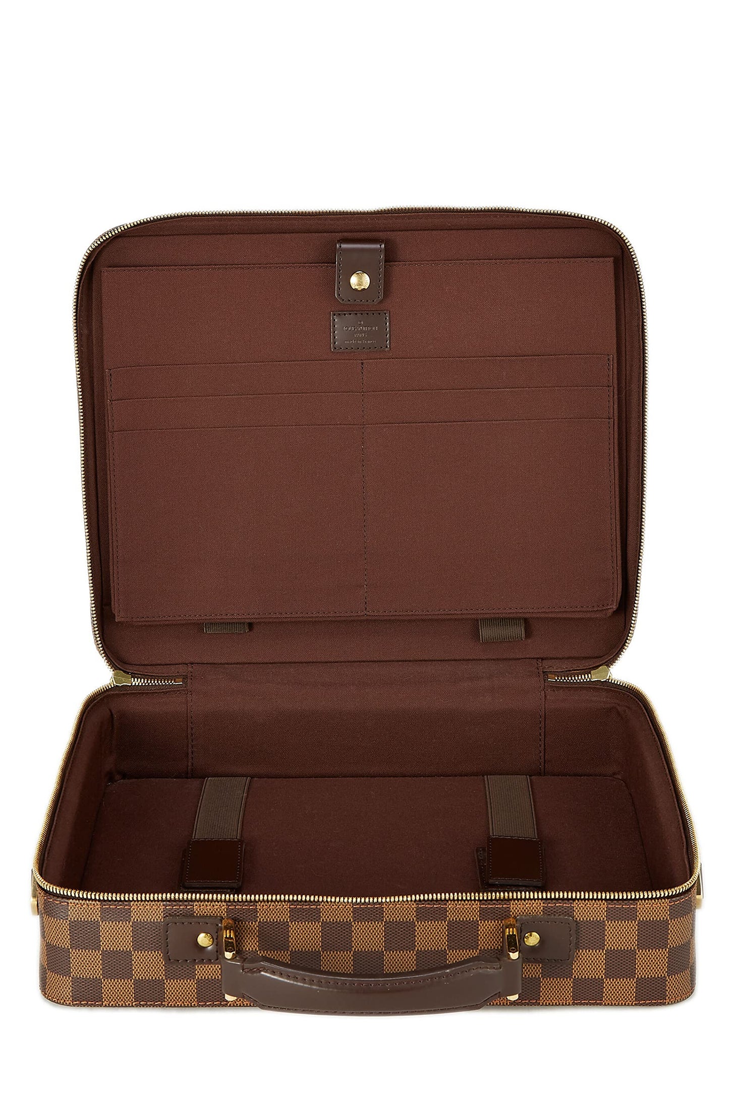 Louis Vuitton, Damier Ebene Porte Ordinateur Sabana, Brown