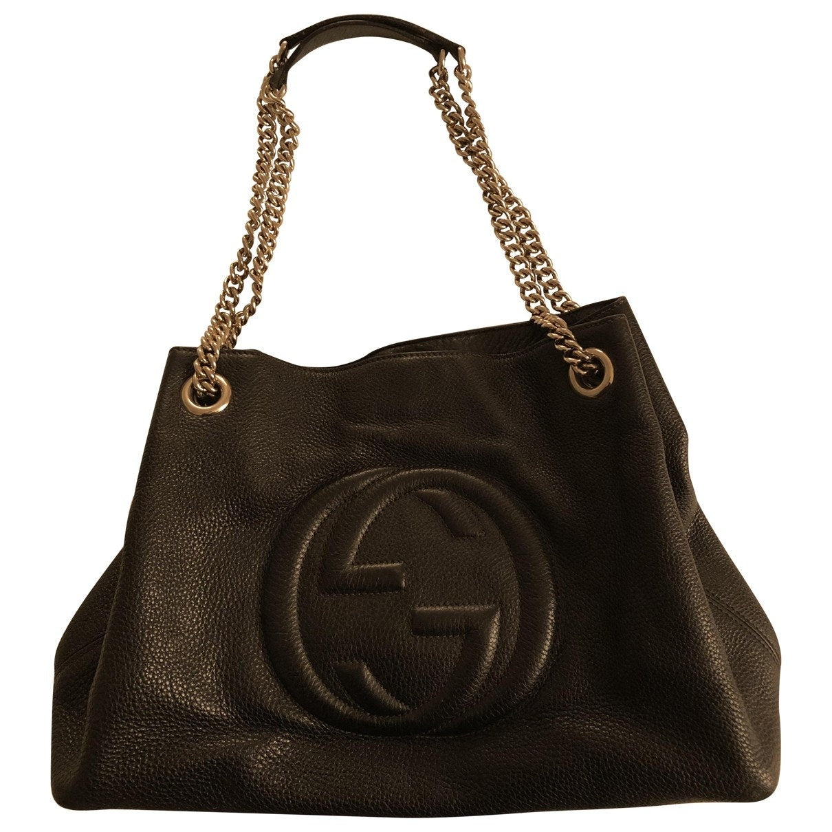 Gucci soho black leather handbag