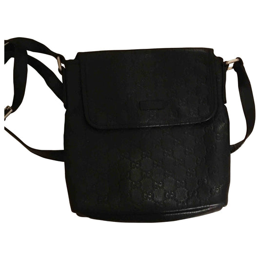 Gucci black leather bag