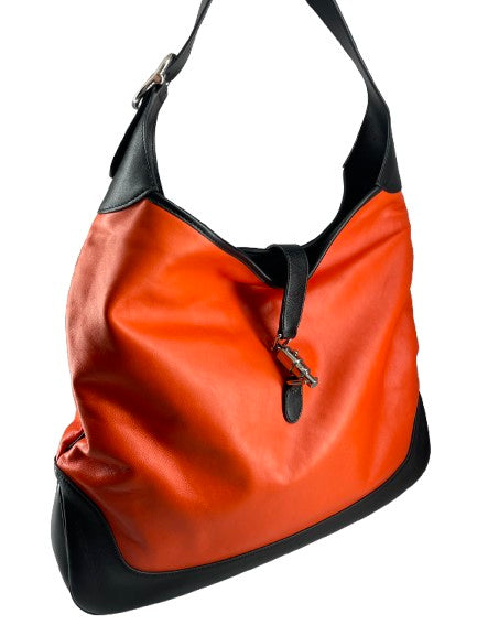 Gucci Jackie Original Shoulder Bag Leather Orange Leather Shoulder Bag Bag ( )