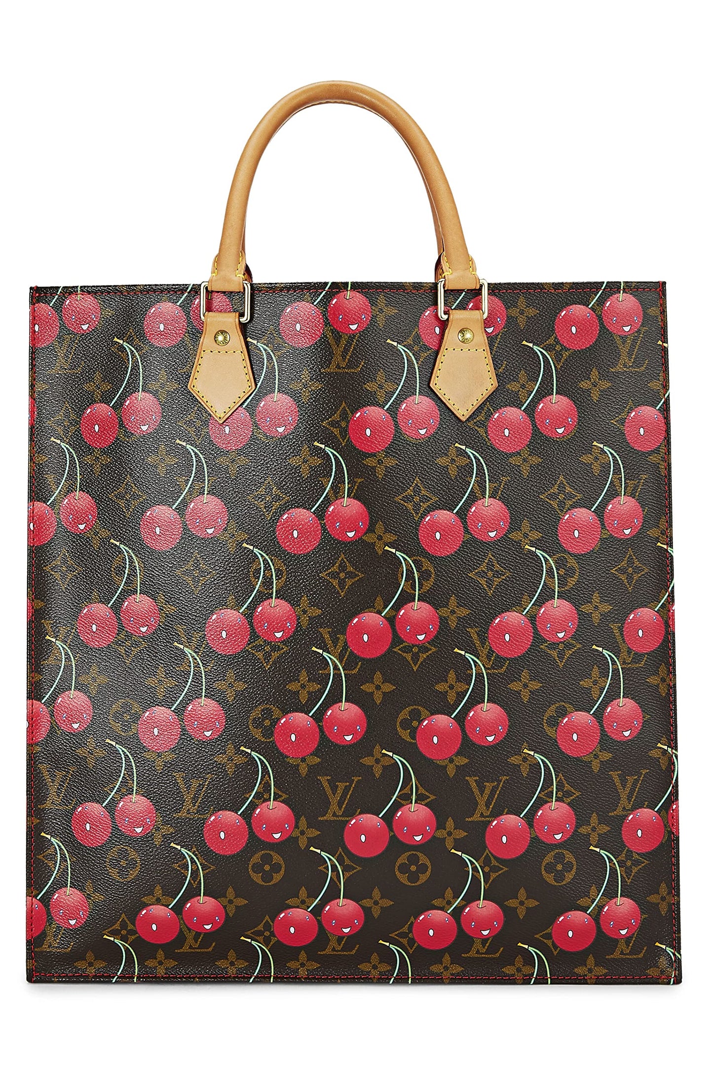Louis Vuitton, Takashi Murakami x Louis Vuitton Monogram Cerises Sac Plat, Brown