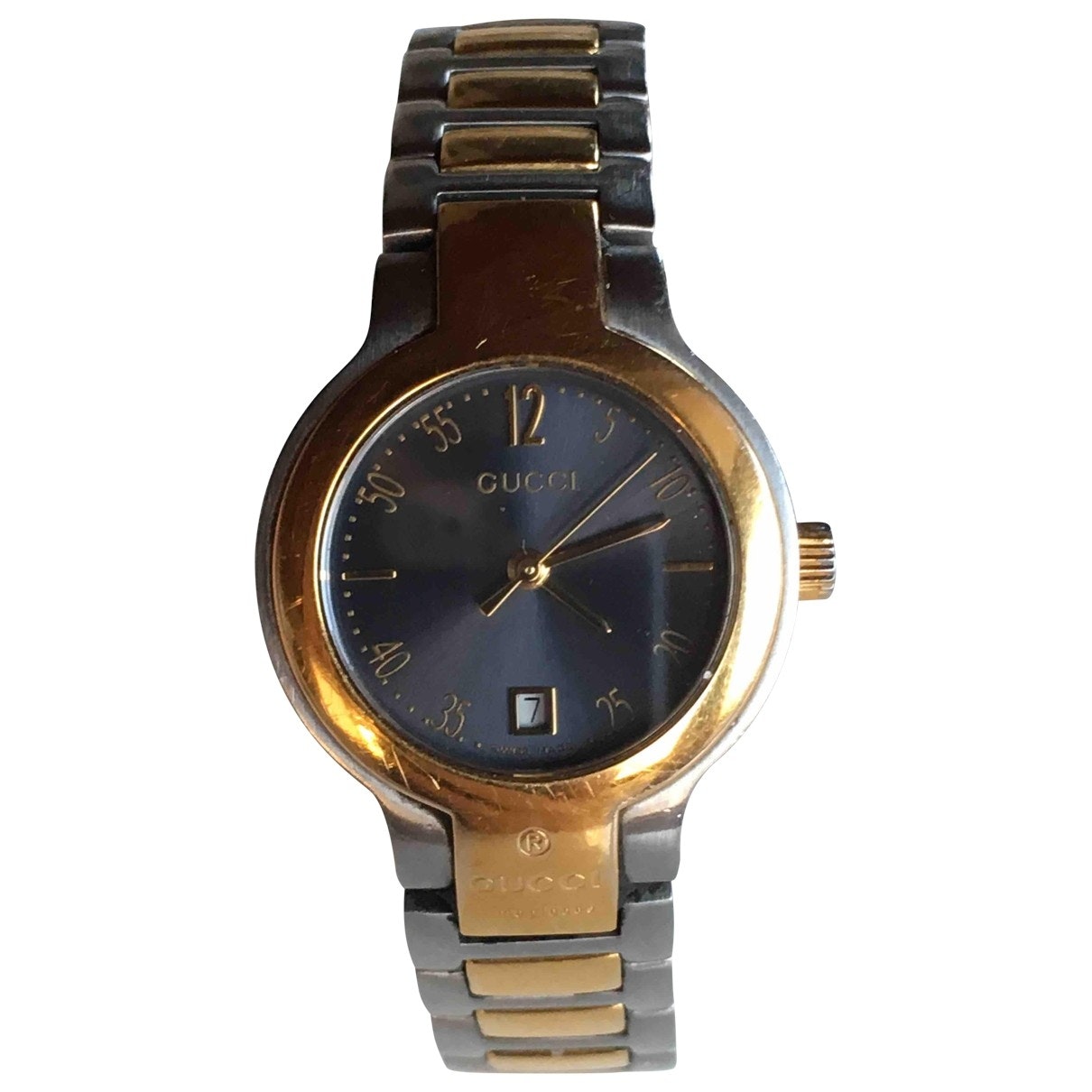 Gucci g-timeless gold gold and steel watch