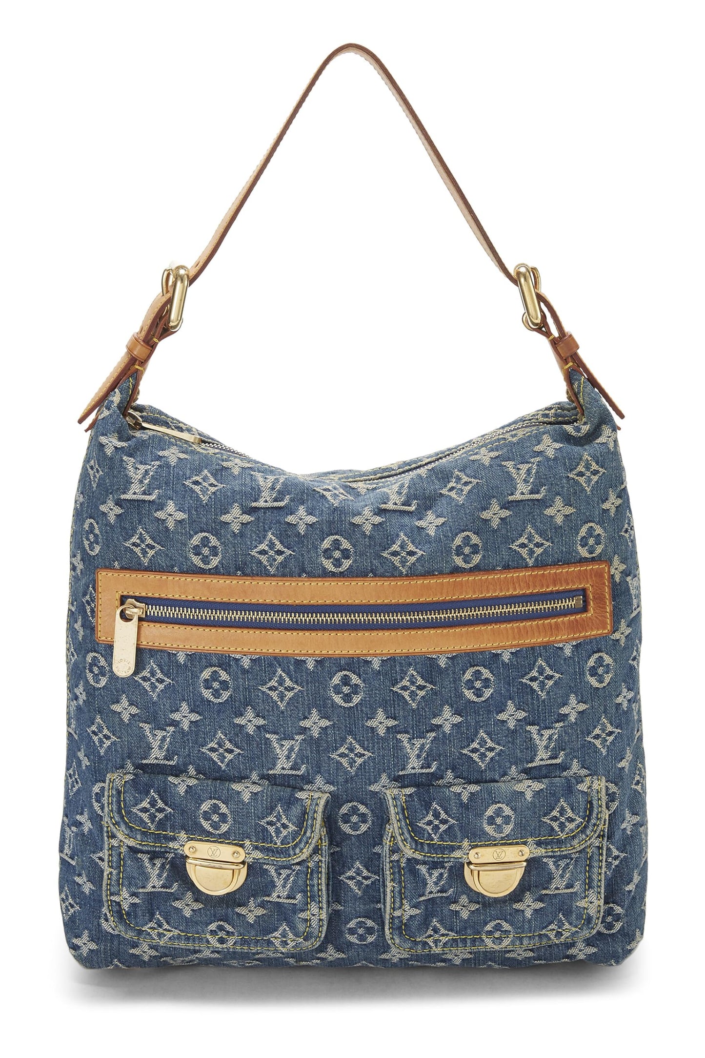 Louis Vuitton, Blue Monogram Baggy GM, Blue
