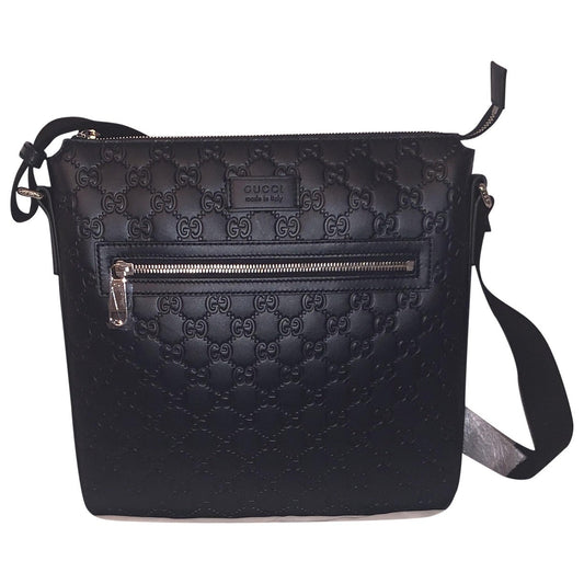 Gucci navy leather bag