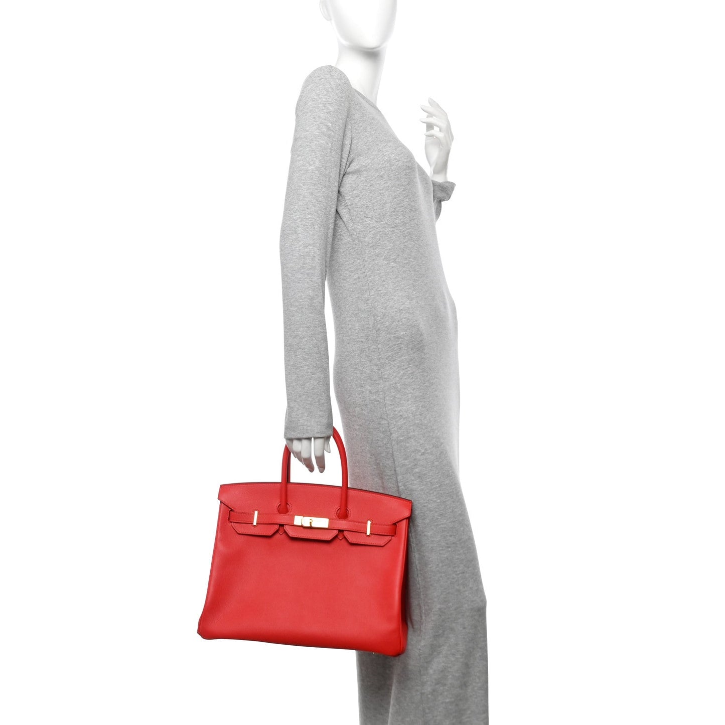 Hermes Epsom Birkin 35 Rouge Tomate