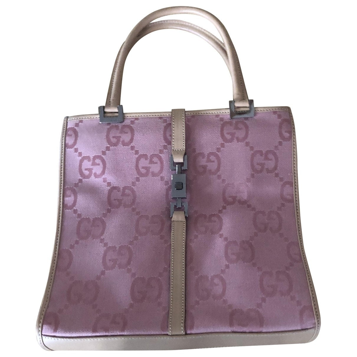 Gucci pink cloth handbag