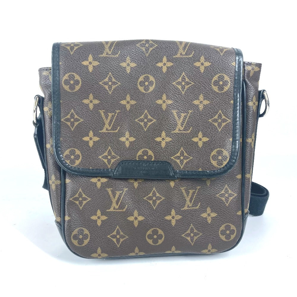 LOUIS VUITTON Shoulder Bag M56717 Monogram macacer canvas Brown Monogram macacer Bus PM unisex(Unisex)
