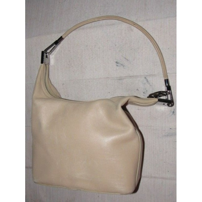 Gucci Vintage Ivory Leather Hobo Bag