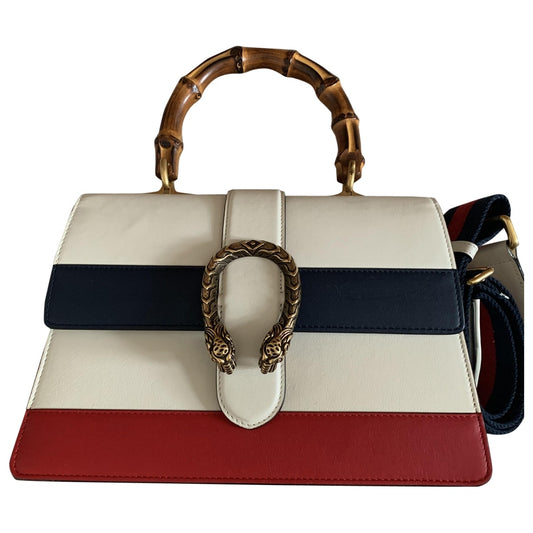 Gucci dionysus white leather handbag