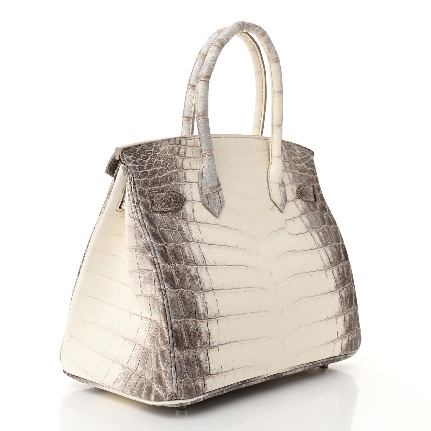 Hermes Matte Niloticus Crocodile Himalaya Birkin 30 Blanc
