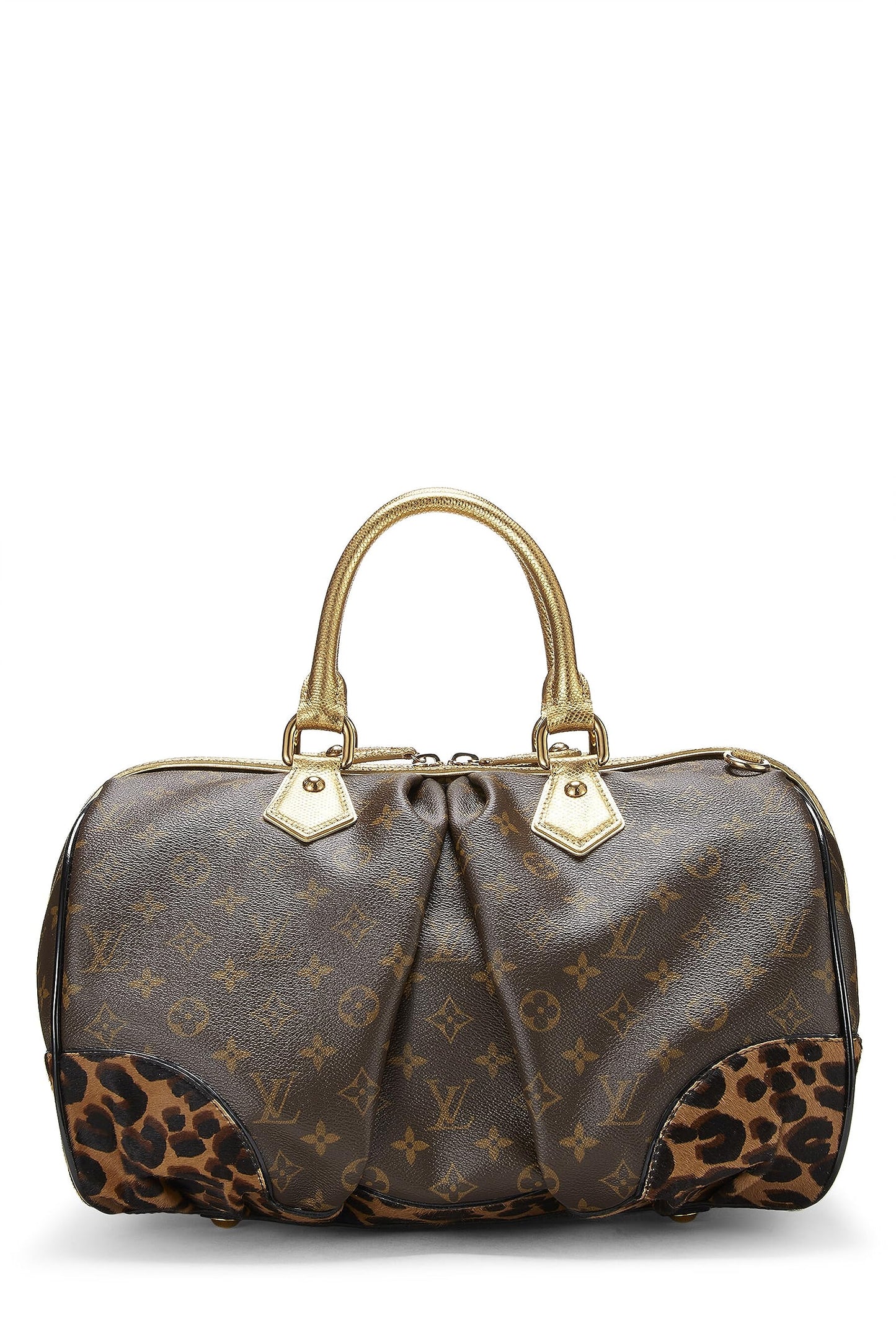 Louis Vuitton, Brown Monogram Leopard Stephen Bag, Brown