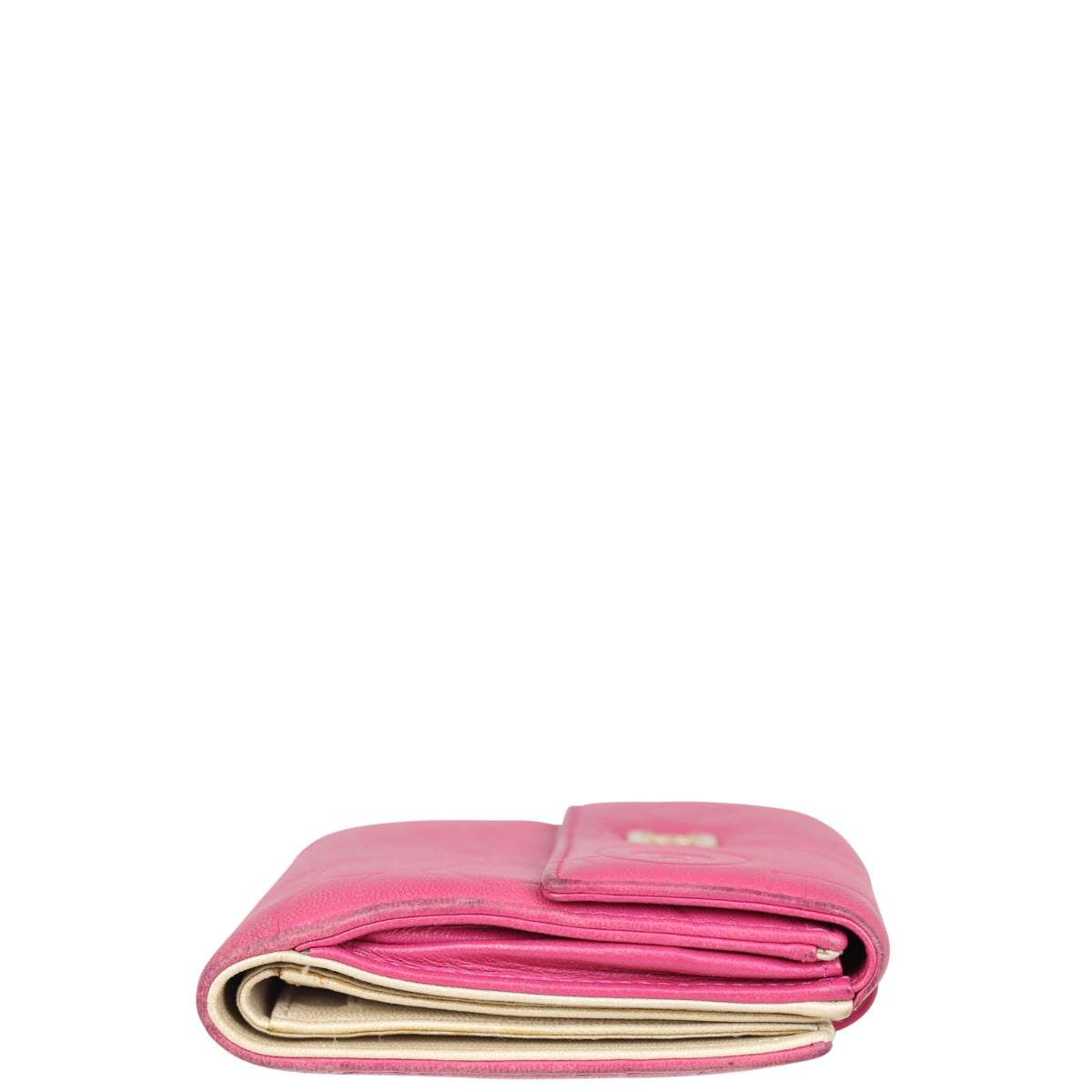 Chanel Camellia Embossed Compact Wallet