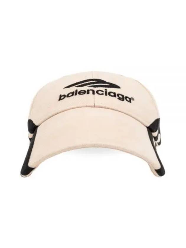 Luxury Balenciaga Trending 2026 3B Sports Icon Ball Cap Light Beige