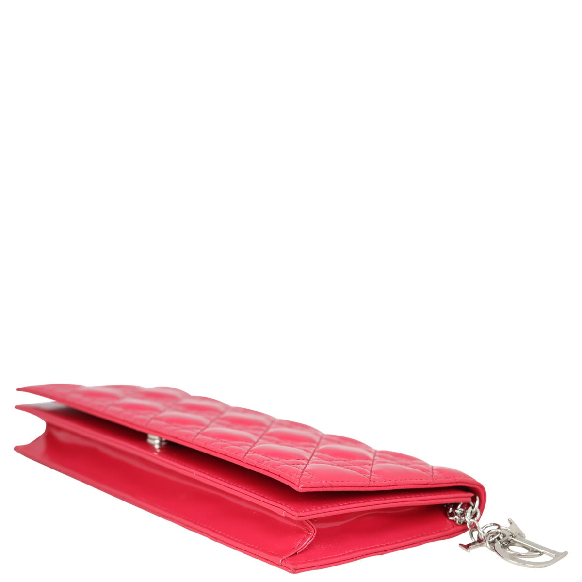 Dior Lady Dior Patent Cannage Chain Clutch