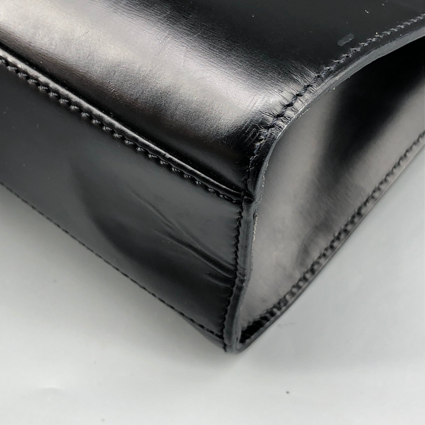 Cartier Black Smooth Leather Vertical Shoulder Tote Bag
