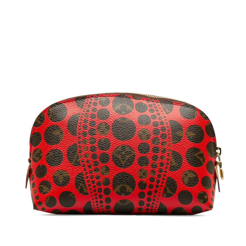 LOUIS VUITTON Cosmetic Pouch in Monogram Red Brown M47347