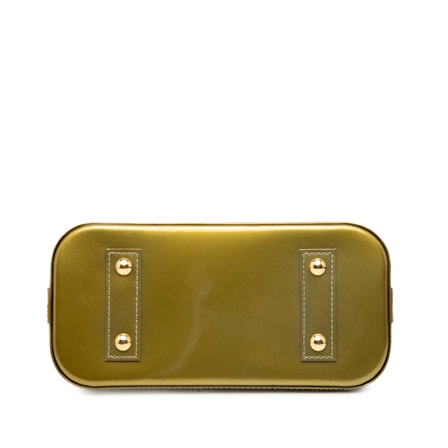 Green Louis Vuitton Monogram Vernis Alma BB Satchel