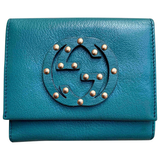 Gucci green leather case
