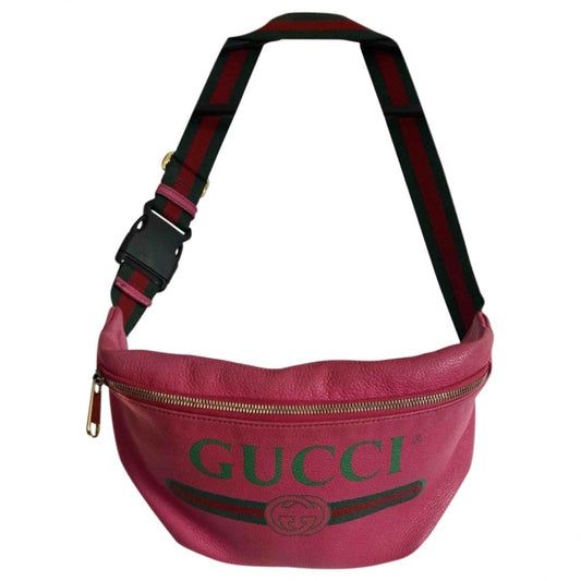Gucci pink leather bag