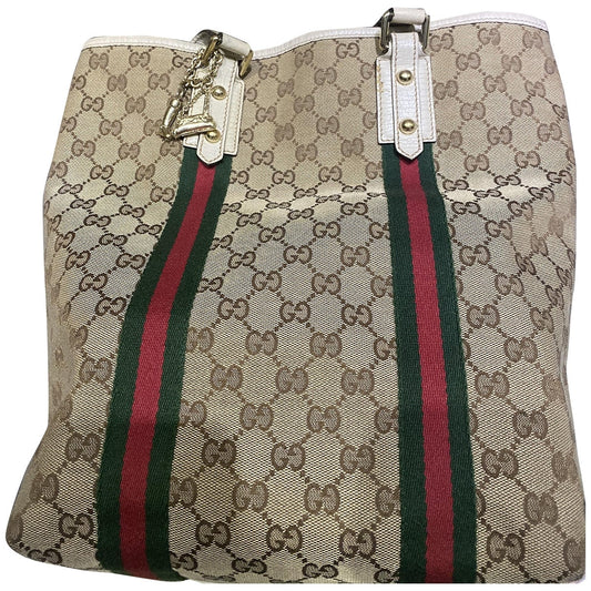 Gucci beige cloth handbag