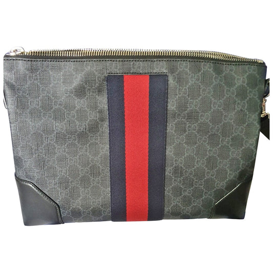 Gucci anthracite cloth bag