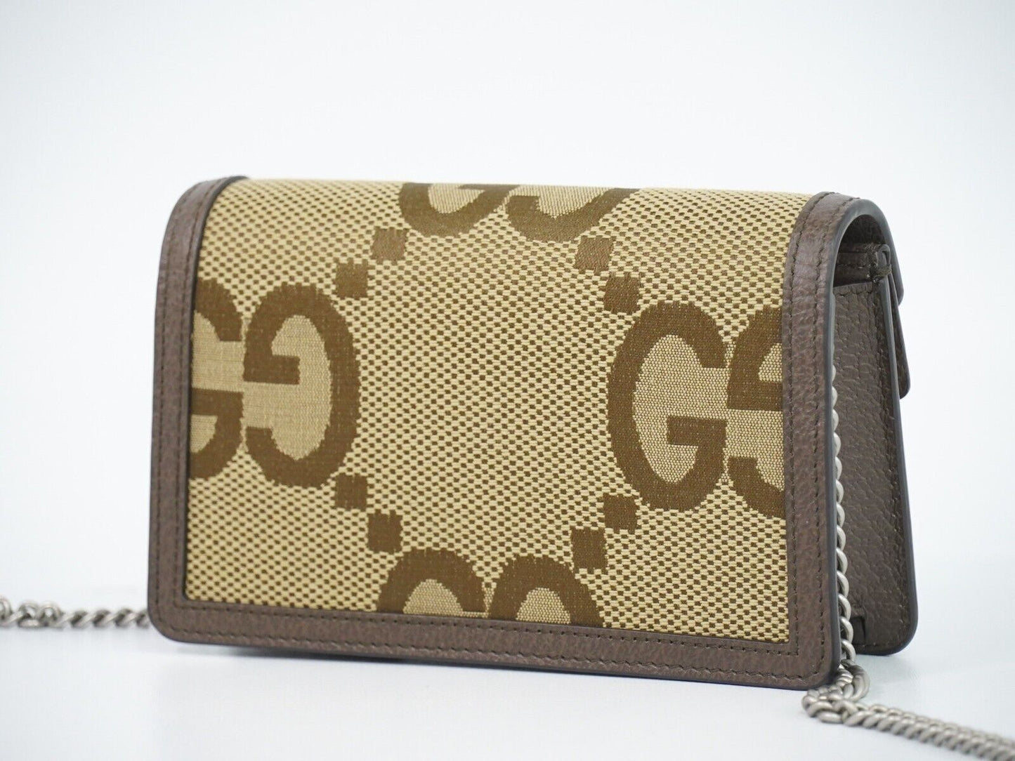 Gucci Dionysus Flap Messenger Bag Shearling Beige Canvas Crossbody Bag Bag ( )