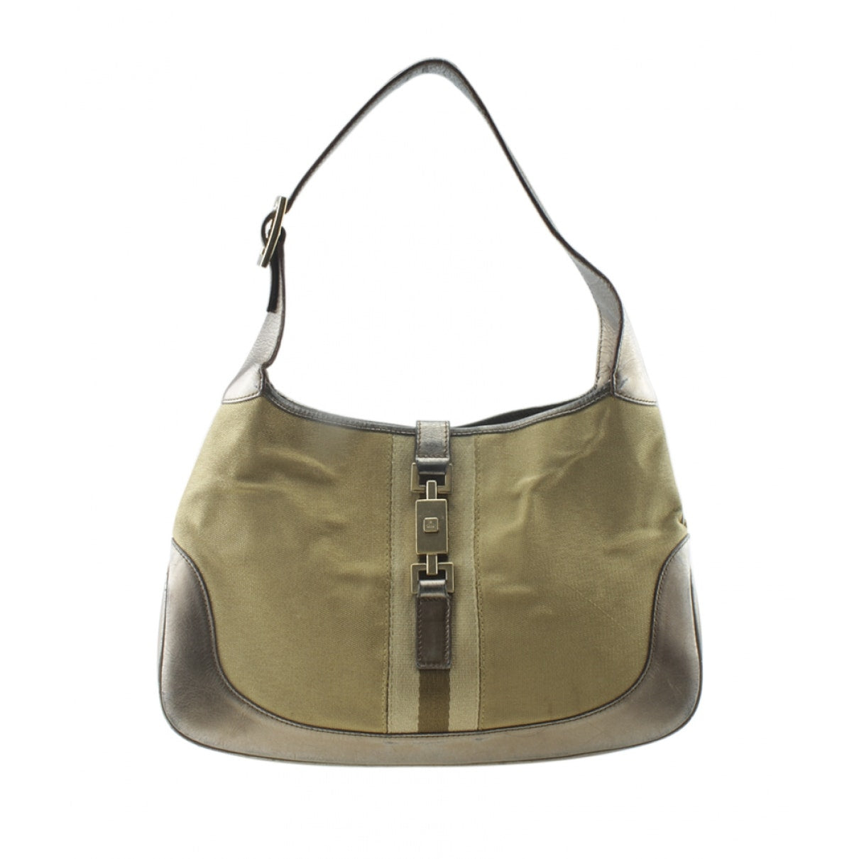 Gucci jackie    brown cloth handbag