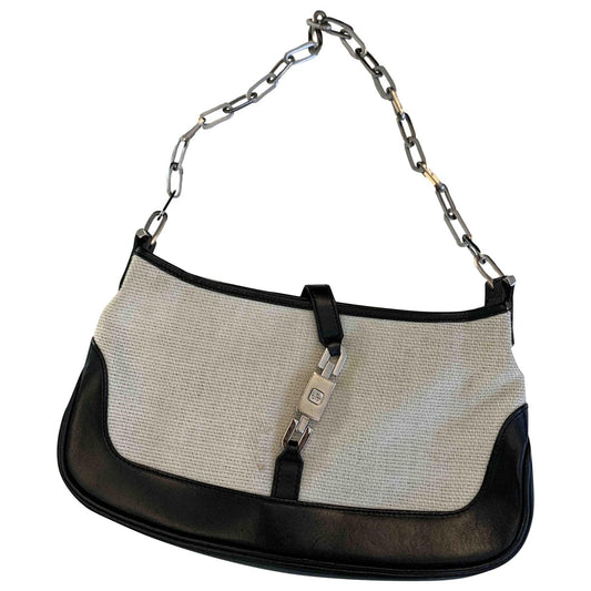 Gucci jackie    white cloth handbag