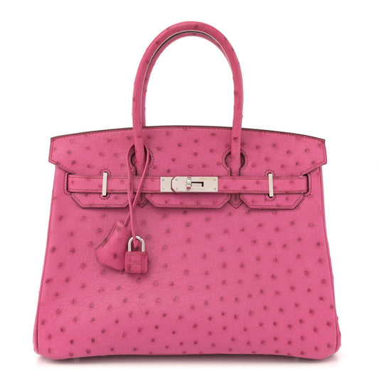 Hermes Ostrich Birkin 30 Fuchsia