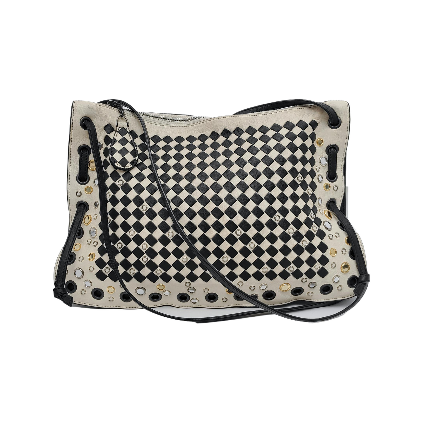Bottega Veneta Intrecciato Check Palio Crossbody Bag 2026